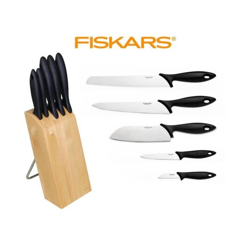 Blok s 5 nožmi FISKARS Essential 1